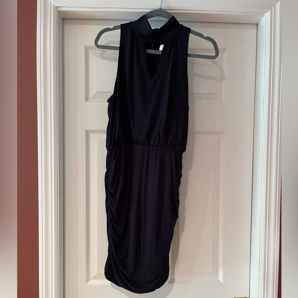 Bailey 44 Womens Halter Sleeveless Ruched Bodycon Dress